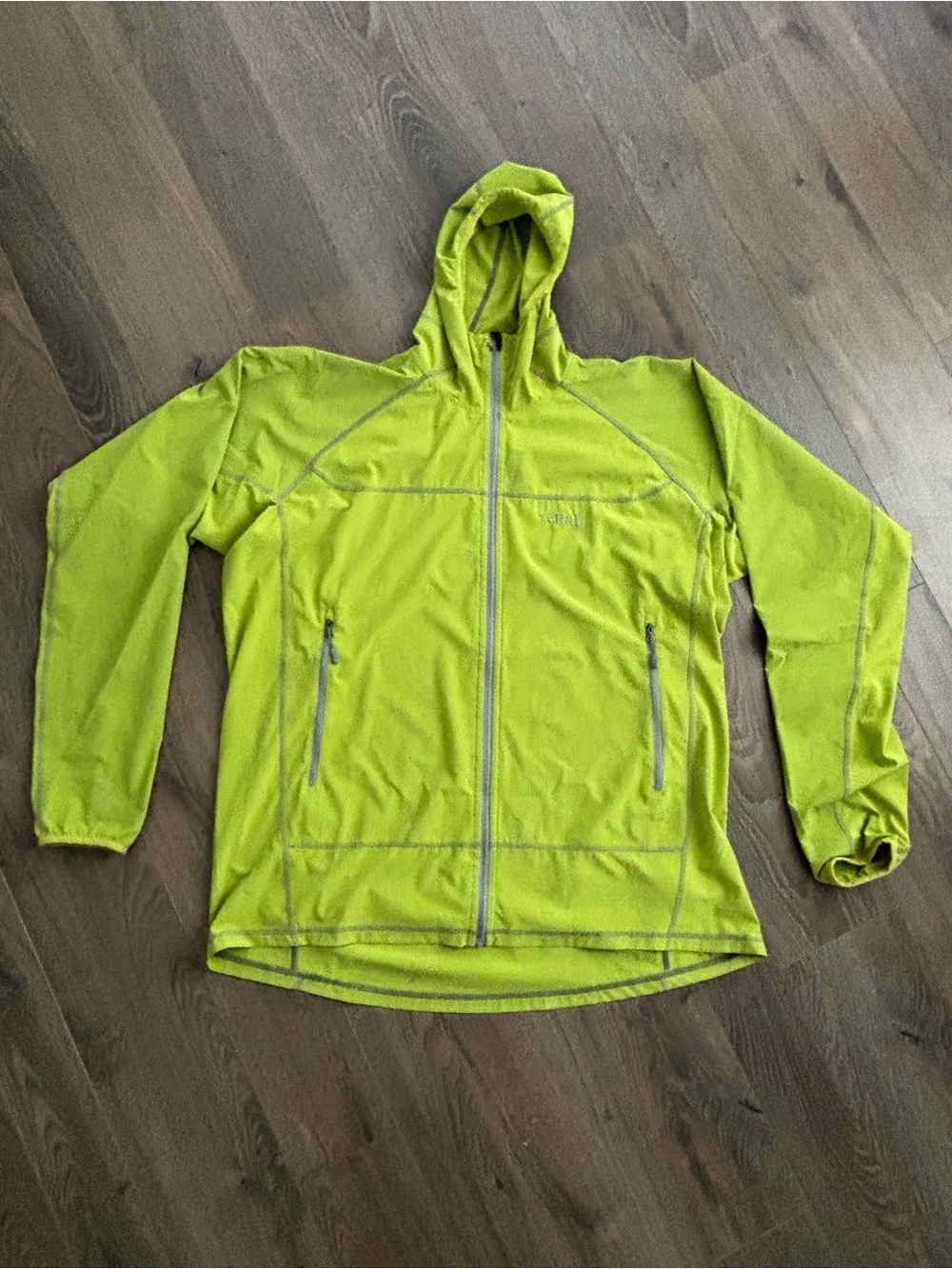 Rab Lime Green Hooded Jacket